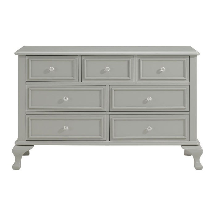 Elements International Jesse Youth Dresser in Grey