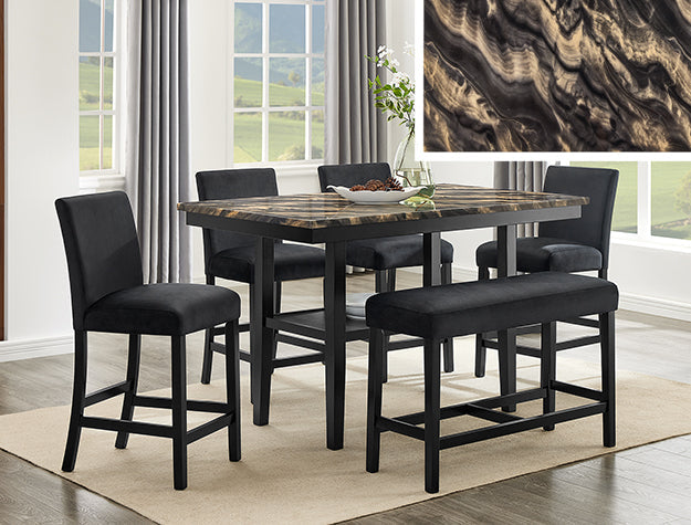 Marbel 5-Pk Faux Marble Ct Ht Set