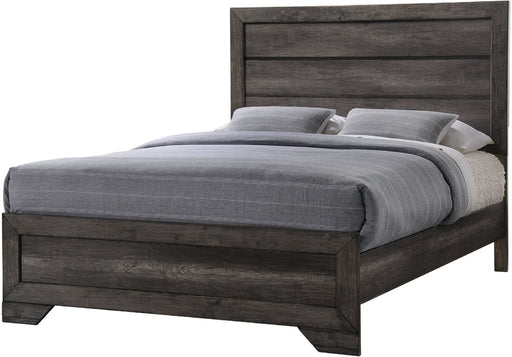 Elements International Nathan King Platform Bed in Gray Oak Lacquer image