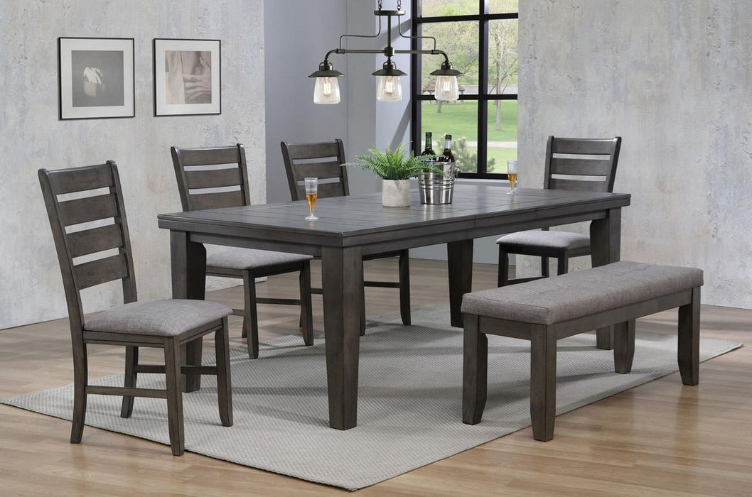 Crown Mark Bardstown Dining Table in Gray