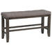 Crown Mark Bardstown Counter Height Bench in Gray image
