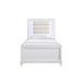 Elements International Twenty Nine Youth Twin Panel Bed in White image