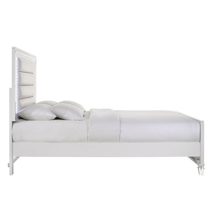 Elements International Twenty Nine Youth Full Panel Bed in White